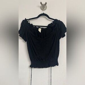 Black Off-Shoulder Top